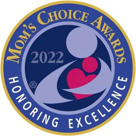 Mom's Choice award. Text: Mom's Choice Awards 2022 - honoring excellence
